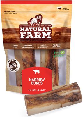Smoked Marrow Bones Dog Treats, 5-6-in, 2 count