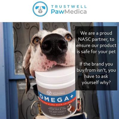 Omega+ Fish Oil with EPA & DHA Omega 3 Dog Supplement, 90 count