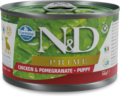 Natural & Delicious Puppy Prime Chicken & Pomegranate Canned Dog Food, 4.9-oz can, case of 6