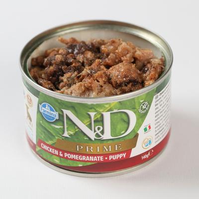 Natural & Delicious Puppy Prime Chicken & Pomegranate Canned Dog Food, 4.9-oz can, case of 6