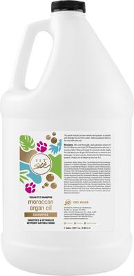 Champú vegano con aceite de argán marroquí para perros y gatos, botella de 473 ml