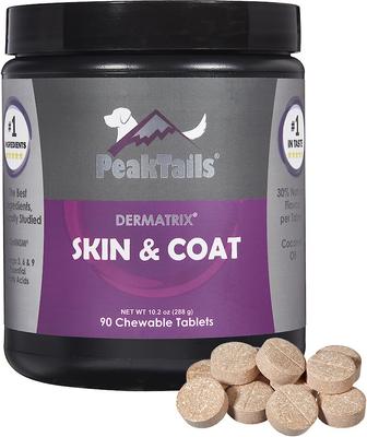 Dermatrix Skin & Coat Dog Supplement, 90 count