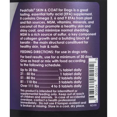 Dermatrix Skin & Coat Dog Supplement, 90 count