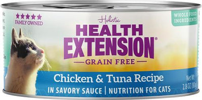Grain-Free Chicken & Tuna Recipe Canned Cat Food, 2.8-oz, case of 24