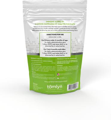 Masticables blandos con sabor a nogal para gatos, suplemento inmunológico (bolsa de 30 unidades)