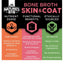 Skin & Coat Bone Broth Dry Dog & Cat Food Topping, 6-oz jar