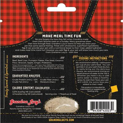 Top It Beef Stew Grain-Free Dry Dog & Cat Food Topping, 4-oz bag