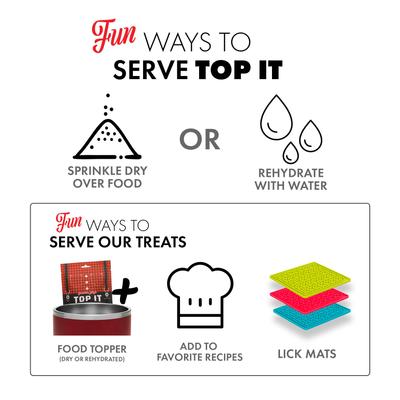 Top It Beef Stew Grain-Free Dry Dog & Cat Food Topping, 4-oz bag