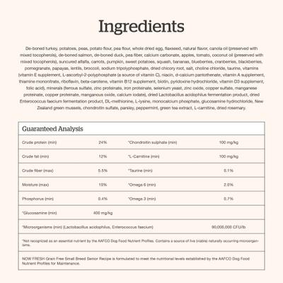 Grain-Free Small Breed Senior Recipe Dry Dog Food, 12-lb bag