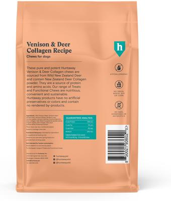 Galletas suaves y masticables sin cereales con colágeno de venado y ciervo, bolsa de 113 g