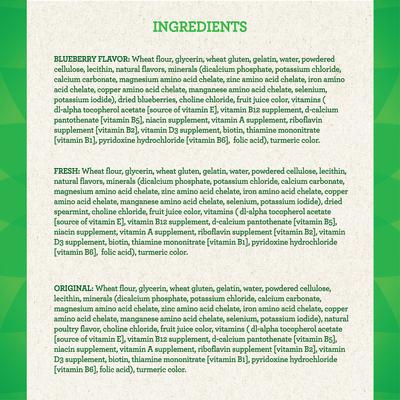 Variety Pack Natural Regular Dental Dog Treats, 36 count