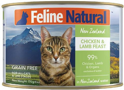 Chicken & Lamb Feast Grain-Free Canned Cat Food, 6-oz, case of 12