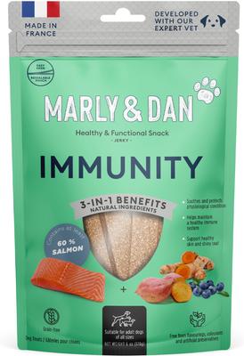 Healthy & Functional Salmon Jerky Treats for Dogs, Immunity Recipe, 6oz bag