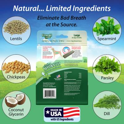 Fresh Smileezz Large Grain-Free Dental Dog Treats, 12 count