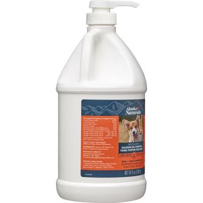 Suplemento para perros con aceite de salmón salvaje de Alaska, botella de 64 onzas líquidas
