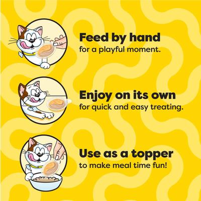 Lickable Spoons Tasty Chicken & Cheesy Cheese Cat Lickable Treats, .353-oz spoon, box of 4