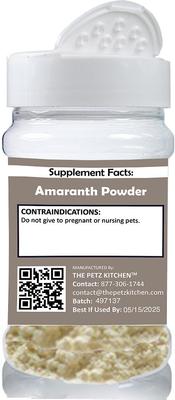 Amaranath Ancient Seed Grain & Complete Protein Powder Dog & Cat Supplement, 2-oz jar