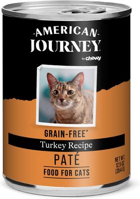 Pate Turkey Recipe Grain-Free Canned Cat Food, 12.5-oz can, case of 12