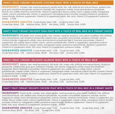 Creamy Delights Variety Pack Canned Cat Food, 3-oz can, case of 72