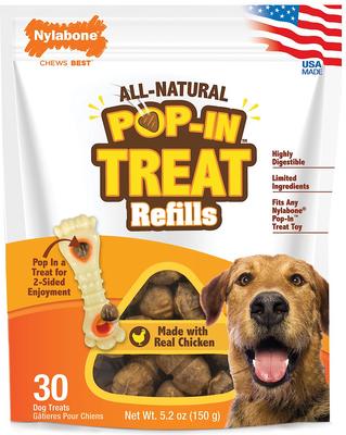 All-Natural Pop-In Dog Treat Refills Knuckle Bone Pop-In Refill Chicken Pop-In, 90 count