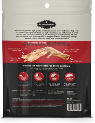 Smoked Duck Feet Dog Chews, 10 count