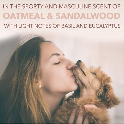 Spa for Him Oatmeal Dog Shampoo, Sporty Sandalwood Scent, 16-fl oz bottle