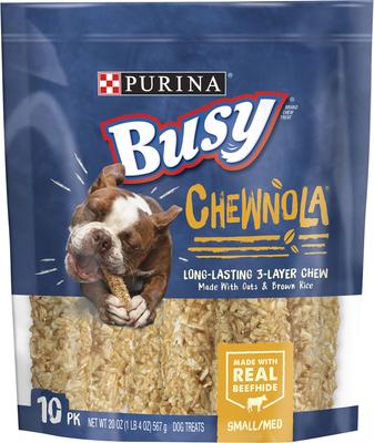 Chewnola Long-Lasting Triple Layered Small/Medium Dog Treat, 10 count