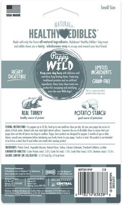 Healthy Edibles Wild Turkey Puppy Treat Bone, 4 count
