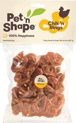 Chik 'n Rings Dog Treats, 8-oz bag, 1 pack