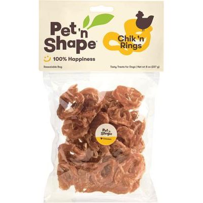 Golosinas para perros Chik 'n Rings, bolsa de 8 oz, 1 paquete