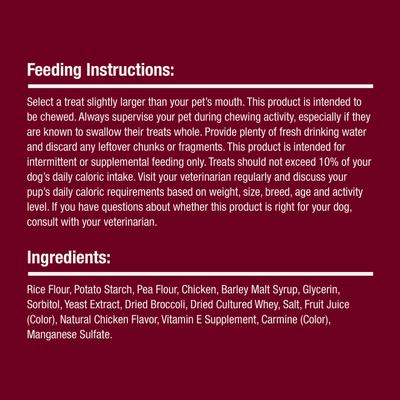 Bake Shop Easily Digestible Chicken Waffle Stick Dog Chews, 4 count