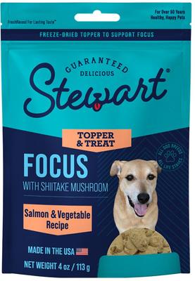 Focus with Shiitake Mushroom, Salmon & Vegetable Recipe Limited-Ingredient Adult, Freeze-Dried Dog Treats, 4-oz pouch