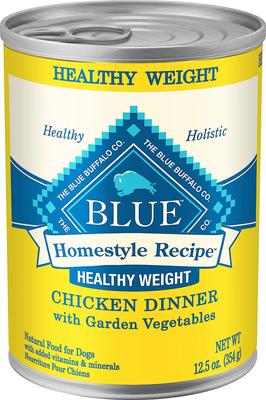 Homestyle Recipe Healthy Weight Chicken Dinner with Garden Vegetables & Brown Rice Canned Dog Food, 12.5-oz can, bundle of 24