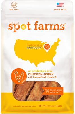 Chicken Jerky with Flaxseed & Vitamin E Human-Grade Jerky Dog Treats, 12-oz bag