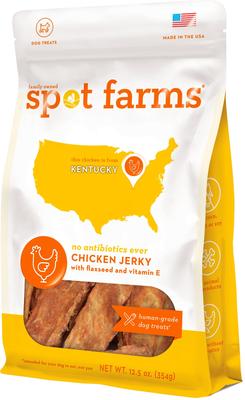 Chicken Jerky with Flaxseed & Vitamin E Human-Grade Jerky Dog Treats, 12-oz bag