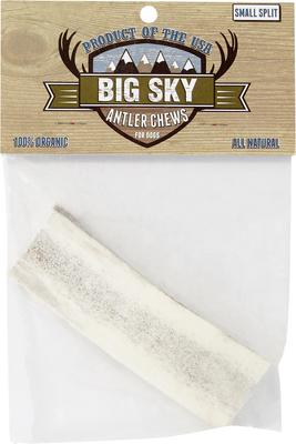 Natural Elk Antler Splits Dog Chews, Small