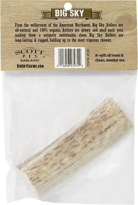 Natural Elk Antler Splits Dog Chews, Small