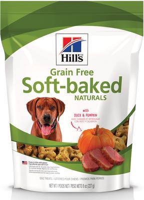 Grain-Free Soft-Baked Naturals with Duck & Pumpkin Dog Treats, 8-oz bag
