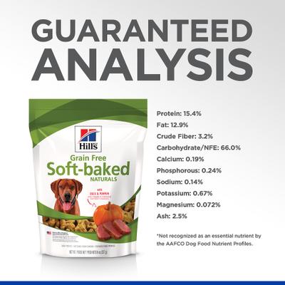 Grain-Free Soft-Baked Naturals with Duck & Pumpkin Dog Treats, 8-oz bag