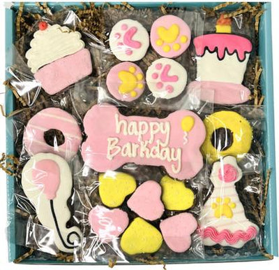 Happy Barkday Girl Box Dog Treats