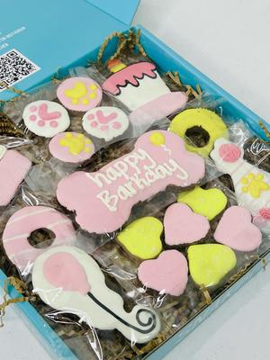 Happy Barkday Girl Box Dog Treats