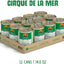 Comida enlatada para perros sin cereales Cirque De La Mer con atún y verduras en sopa de calabaza, 14 oz, caja de 12