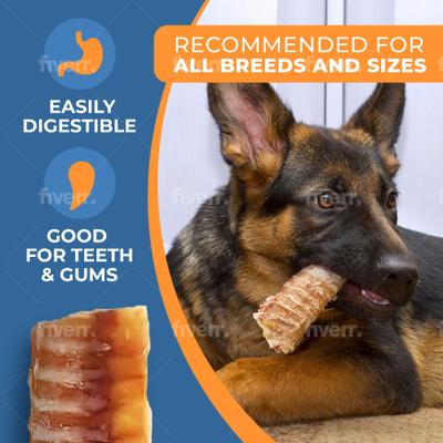 5 to 6-in Trachea Tubes Dog Treats, 12 count