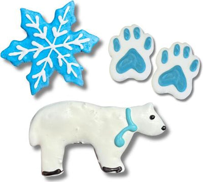 Galletas crujientes surtidas de mantequilla de cacahuete y miel para perros Polar Paws, 18 unidades