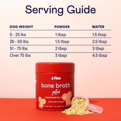 Bone Broth Plus Superfoods Flavor Meal Topper Powder Supplement for Dogs, 8-oz jar