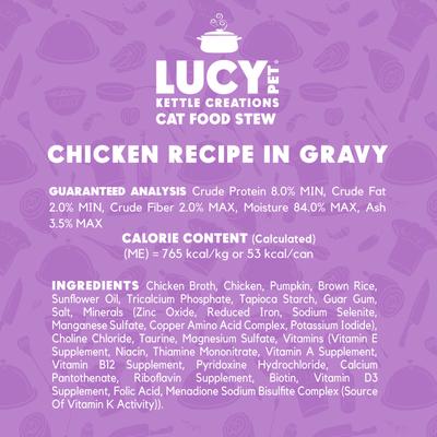 Kettle Creations Chicken Recipe in Gravy Wet Cat Food, 2.47-oz can, case of 12