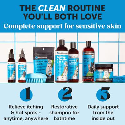 Restore + Soothe Lavender Scented Hot Spot Itch Relief Dog & Cat Spray, 4-fl oz bottle