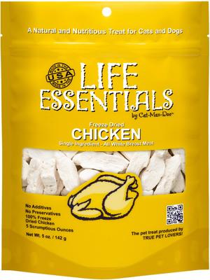 Bundle: Life Essentials Wild Alaskan Salmon Freeze-Dried + Chicken Freeze-Dried Cat & Dog Treats