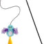 Bundle: Frisco Bird Teaser with Feathers Cat Toy, Blue & OurPets Cosmic Catnip