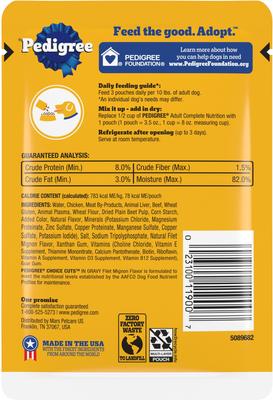 Choice Cuts Filet Mignon Flavor in Gravy Wet Dog Food, 3.5-oz pouch, bundle of 32